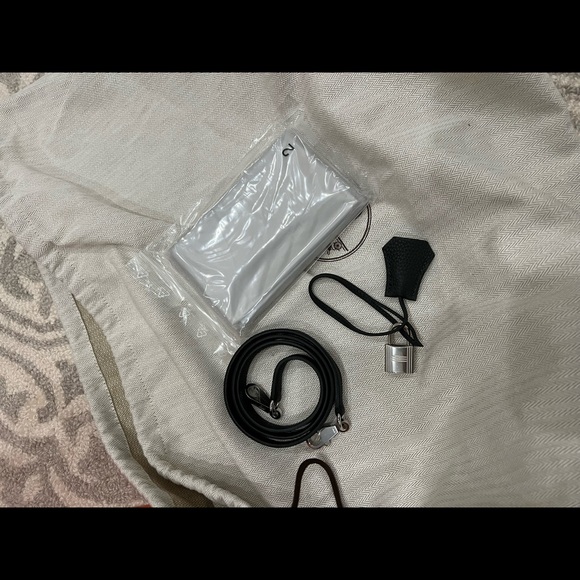 Hermes Togo calfskin Kelly II Retourne Noir 35 - Picture 5 of 7